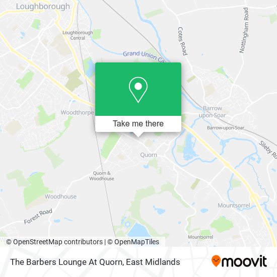 The Barbers Lounge At Quorn map