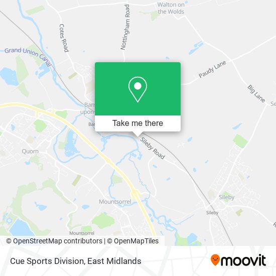 Cue Sports Division map