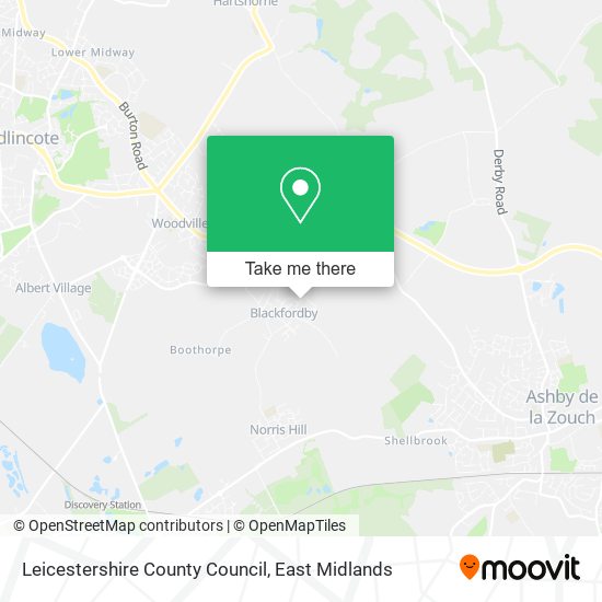 Leicestershire County Council map