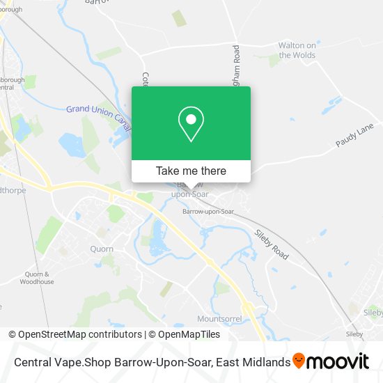 Central Vape.Shop Barrow-Upon-Soar map