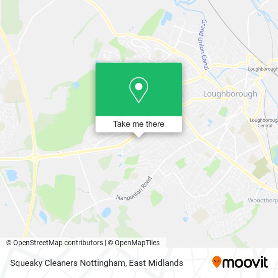 Squeaky Cleaners Nottingham map