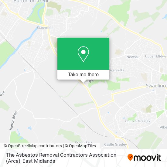 The Asbestos Removal Contractors Association (Arca) map
