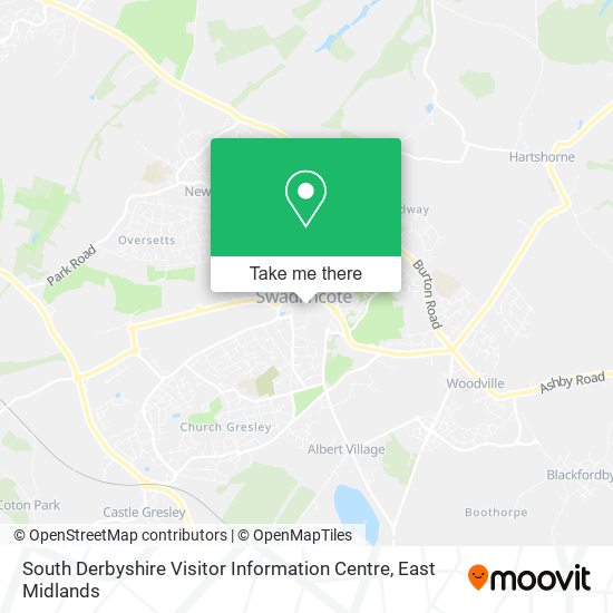 South Derbyshire Visitor Information Centre map