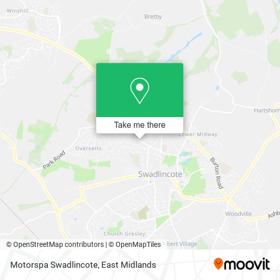Motorspa Swadlincote map