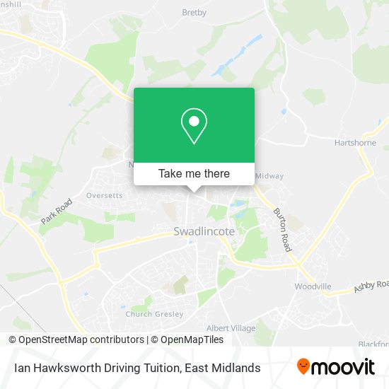 Ian Hawksworth Driving Tuition map