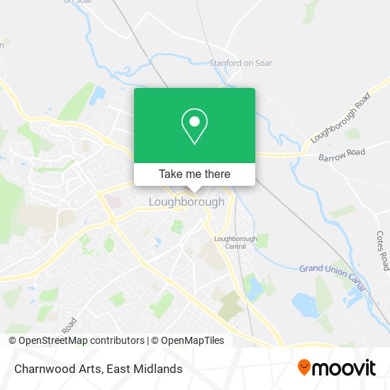 Charnwood Arts map