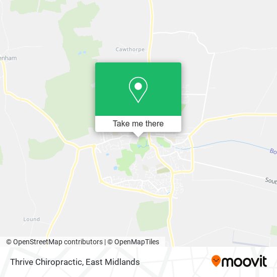 Thrive Chiropractic map