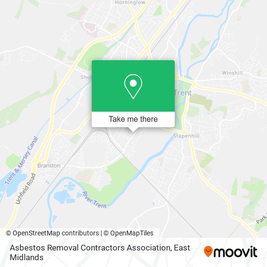 Asbestos Removal Contractors Association map