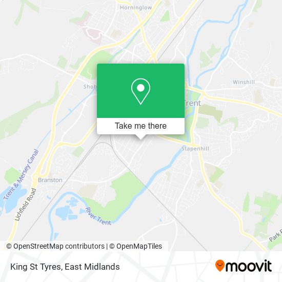King St Tyres map
