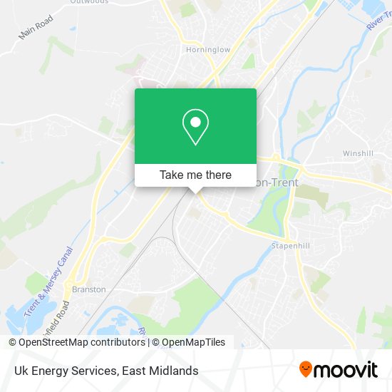 Uk Energy Services map