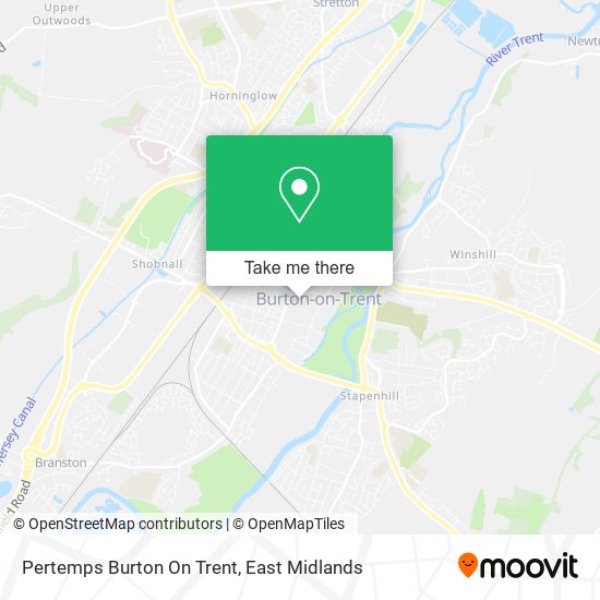 Pertemps Burton On Trent map