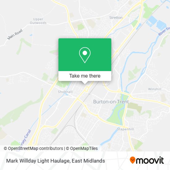 Mark Willday Light Haulage map