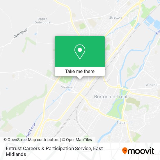 Entrust Careers & Participation Service map