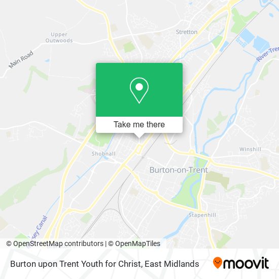 Burton upon Trent Youth for Christ map