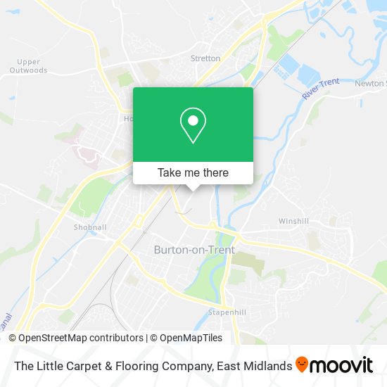 The Little Carpet & Flooring Company map