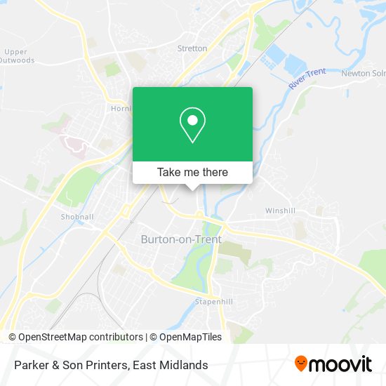 Parker & Son Printers map