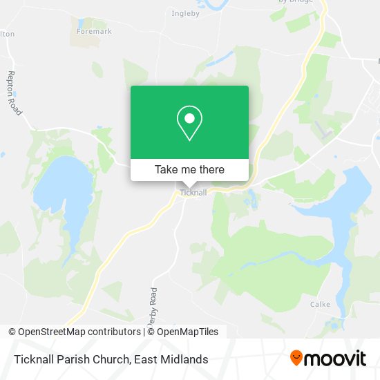 Ticknall Parish Church map