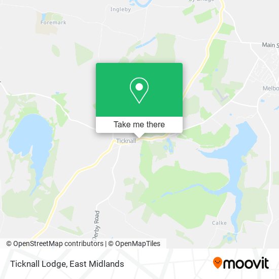 Ticknall Lodge map