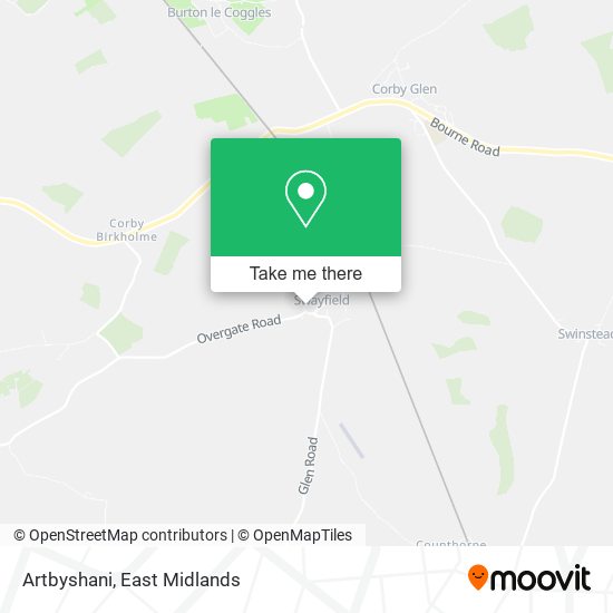 Artbyshani map