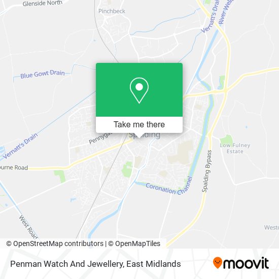 Penman Watch And Jewellery map