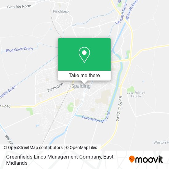 Greenfields Lincs Management Company map