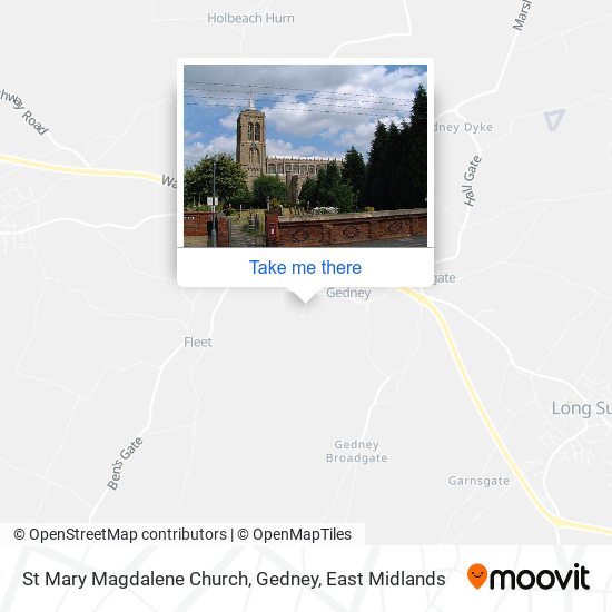 St Mary Magdalene Church, Gedney map