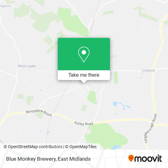 Blue Monkey Brewery map