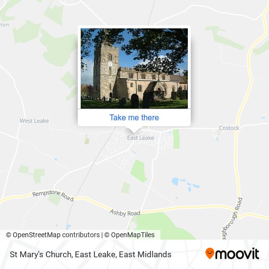 St Mary's Church, East Leake map