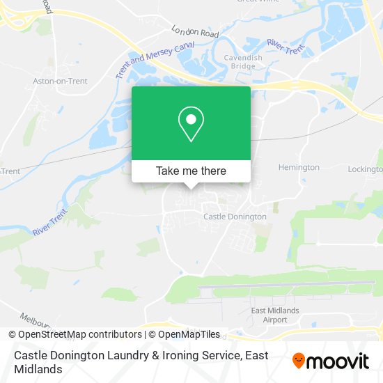 Castle Donington Laundry & Ironing Service map