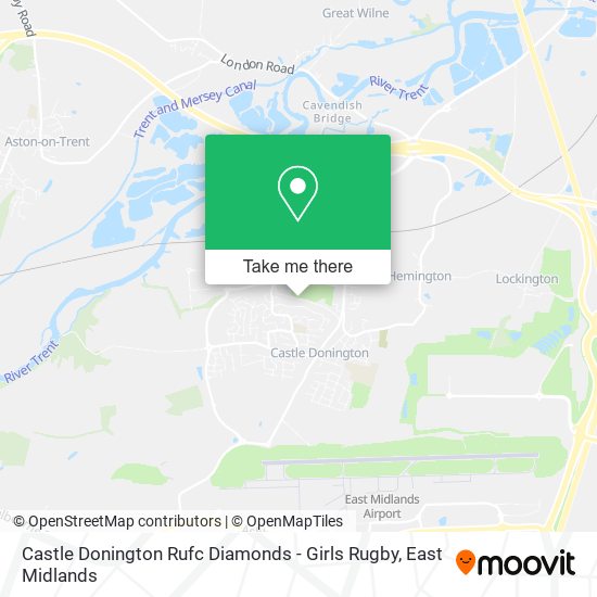 Castle Donington Rufc Diamonds - Girls Rugby map