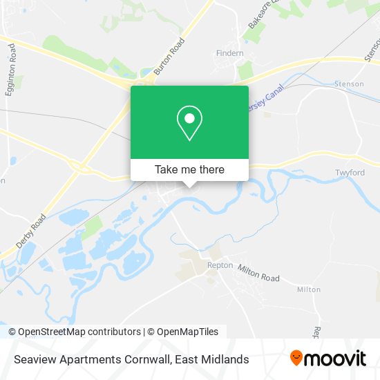 Seaview Apartments Cornwall map