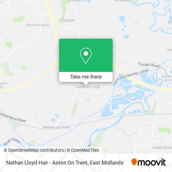 Nathan Lloyd Hair - Aston On Trent map