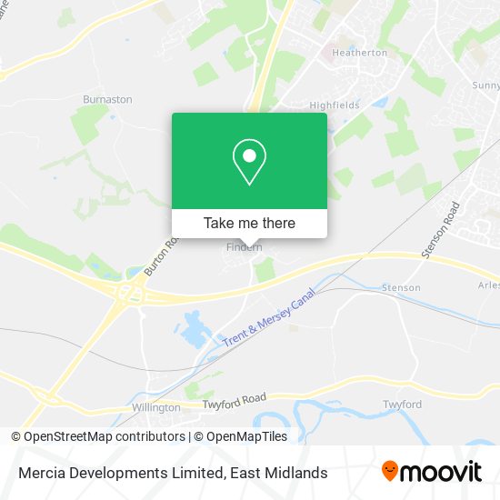 Mercia Developments Limited map