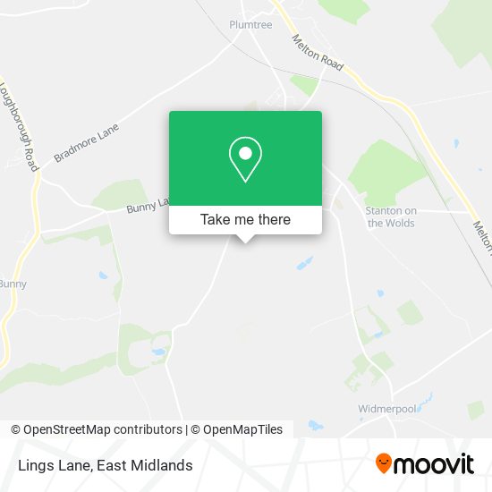 Lings Lane map