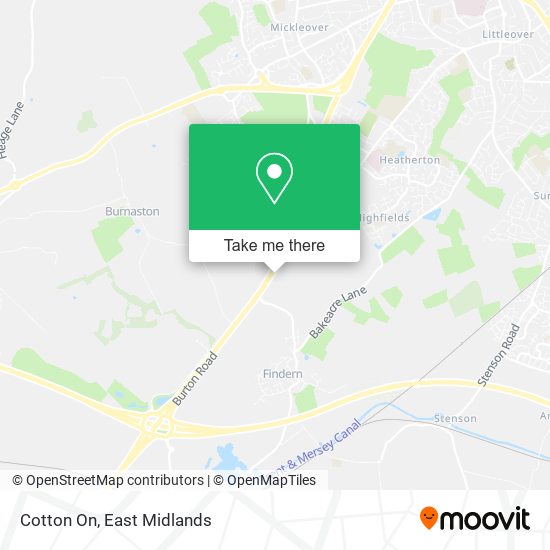 Cotton On map