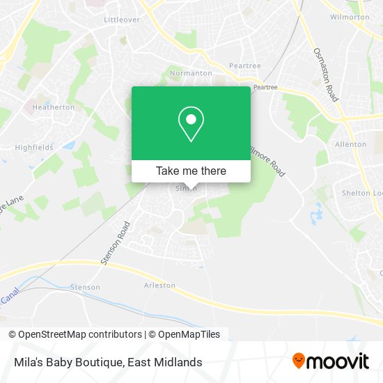 Mila's Baby Boutique map