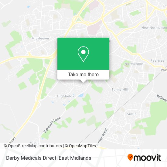 Derby Medicals Direct map