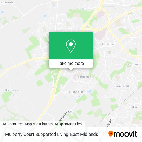 Mulberry Court Supported Living map