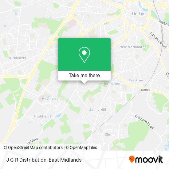 J G R Distribution map