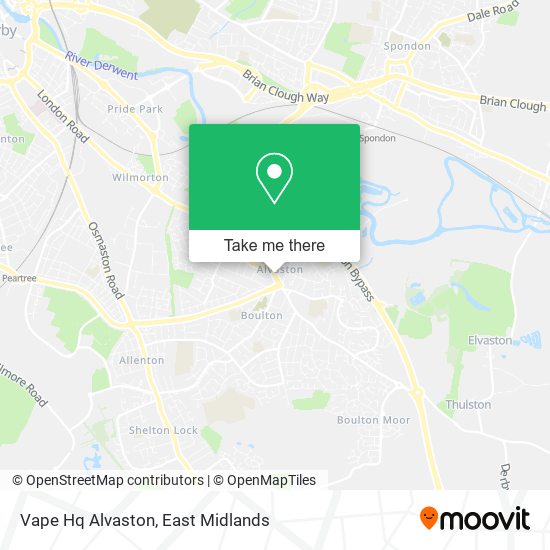 Vape Hq Alvaston map