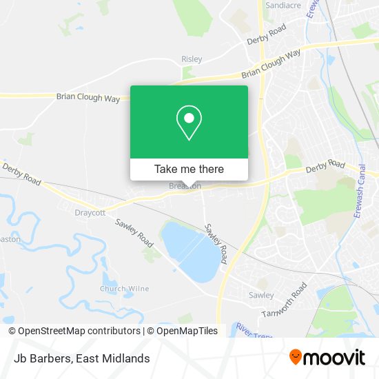 Jb Barbers map