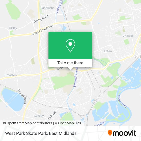 West Park Skate Park map