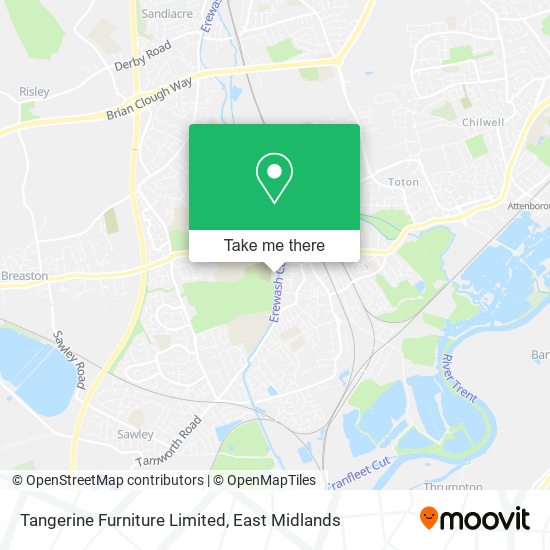 Tangerine Furniture Limited map