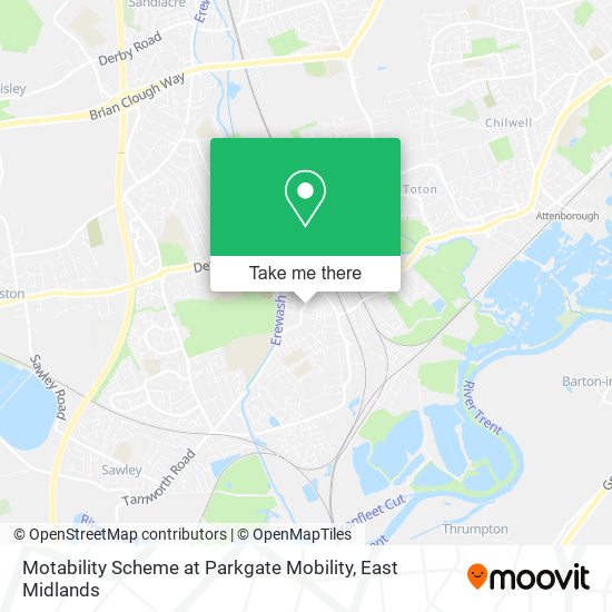 Motability Scheme at Parkgate Mobility map