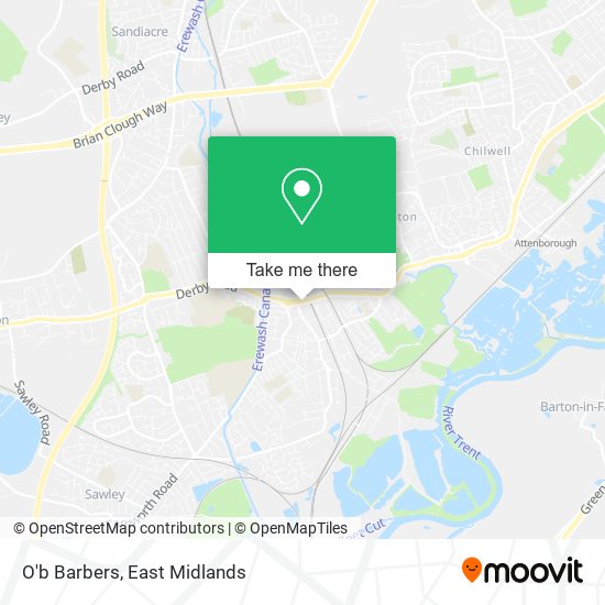 O'b Barbers map