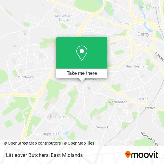 Littleover Butchers map