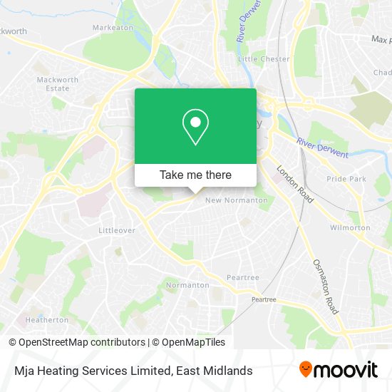Mja Heating Services Limited map