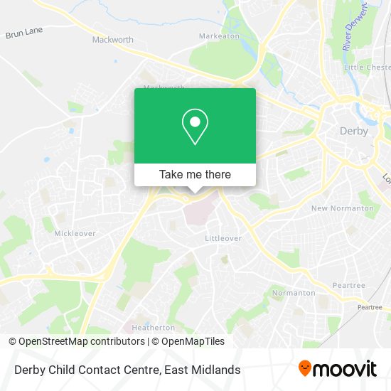 Derby Child Contact Centre map