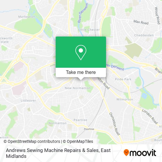 Andrews Sewing Machine Repairs & Sales map