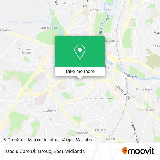 Oasis Care Uk Group map
